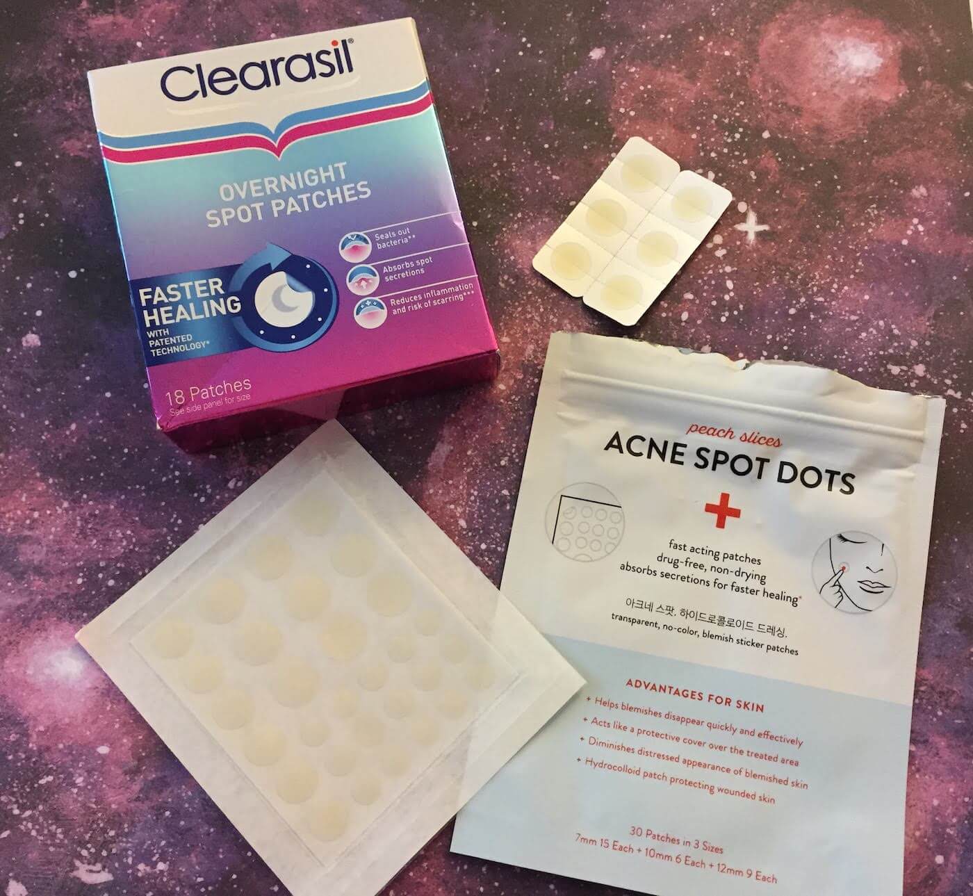 pimple patches hydrocolloid bandages clearasil peach slices
