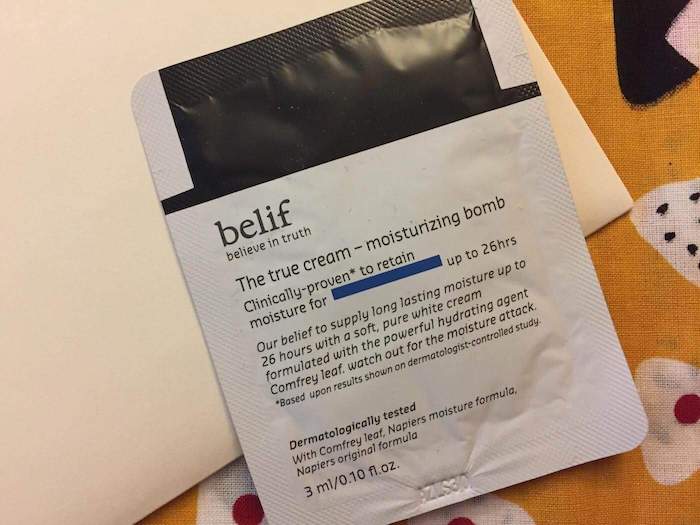 belif truth moisturizing bomb review