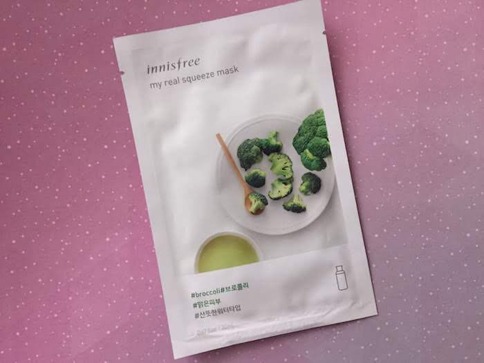 Innisfree My Real Squeeze Broccoli Sheet Mask