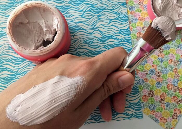 Sand and Sky Australian Pink Clay Mask Review brush