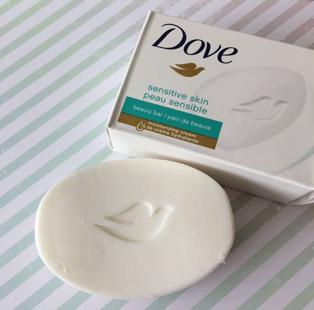Dove Sensitive Skin Beauty Bar review vs Ivory Soap comparison