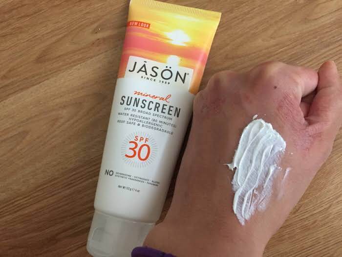 Jason Mineral Sunscreen SPF 30 Review slightly creamy and leaves a white cast